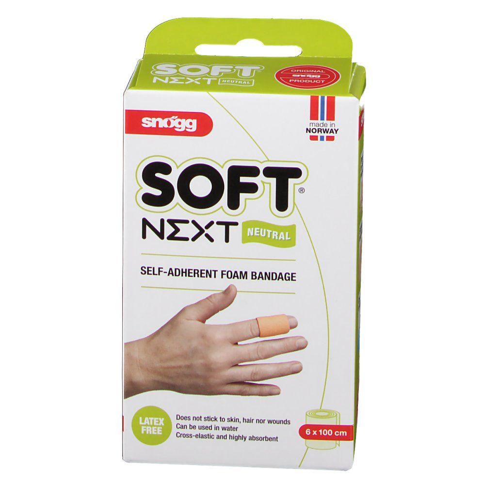 Soft® Snogg Next Natural selbsthaftende Weichschaum-Bandage 1 x 6 cm