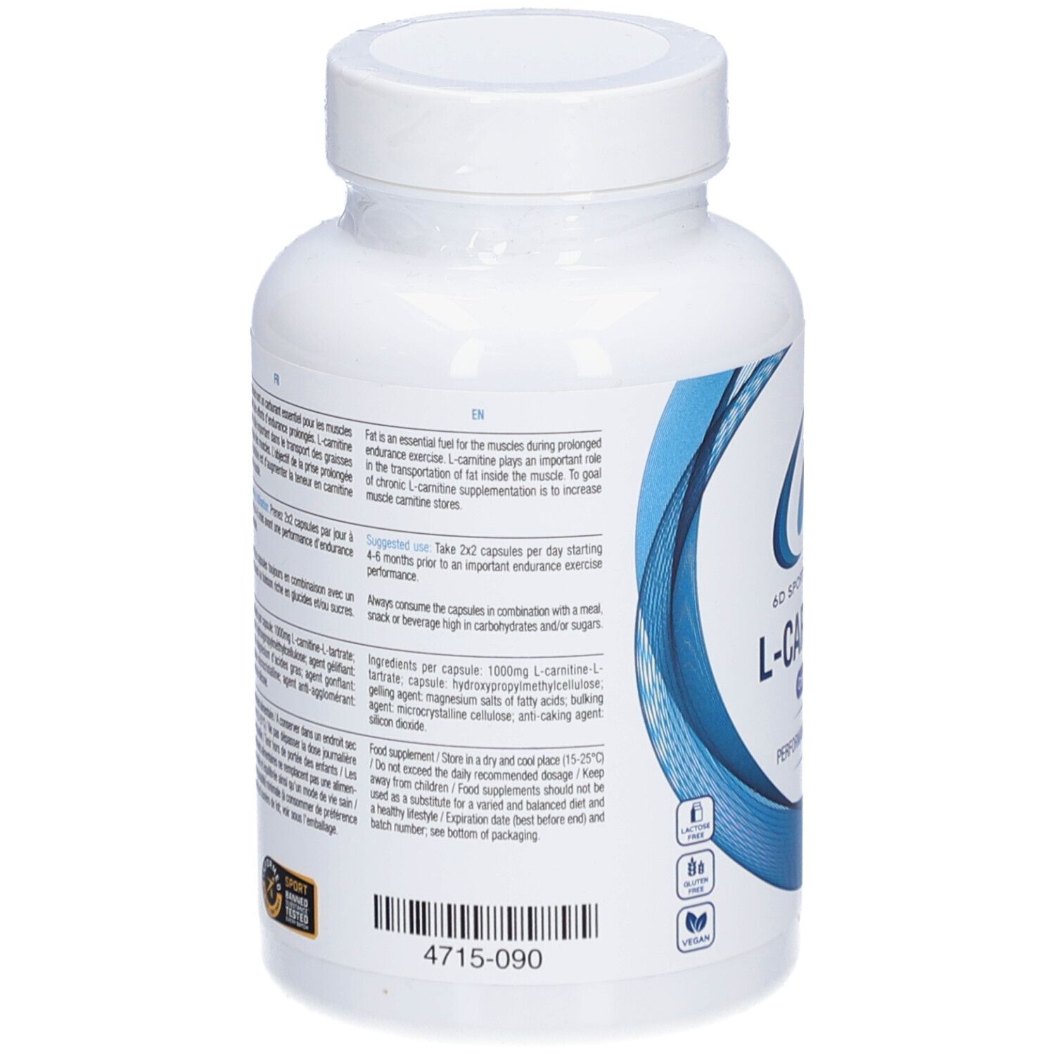 6D Sports Nutrition L-Carnitine en capsules