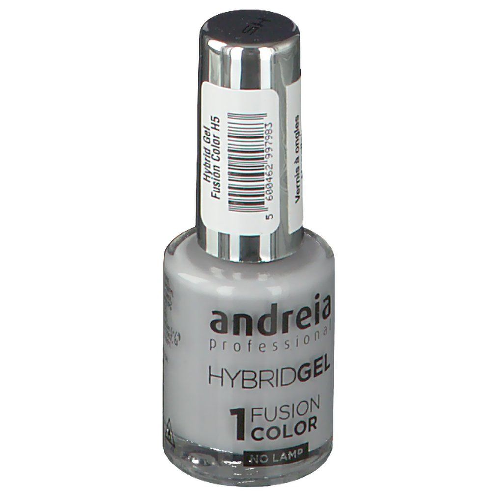 Andreia Hybrid Nagellack Gel Fusion Color H5 Grau