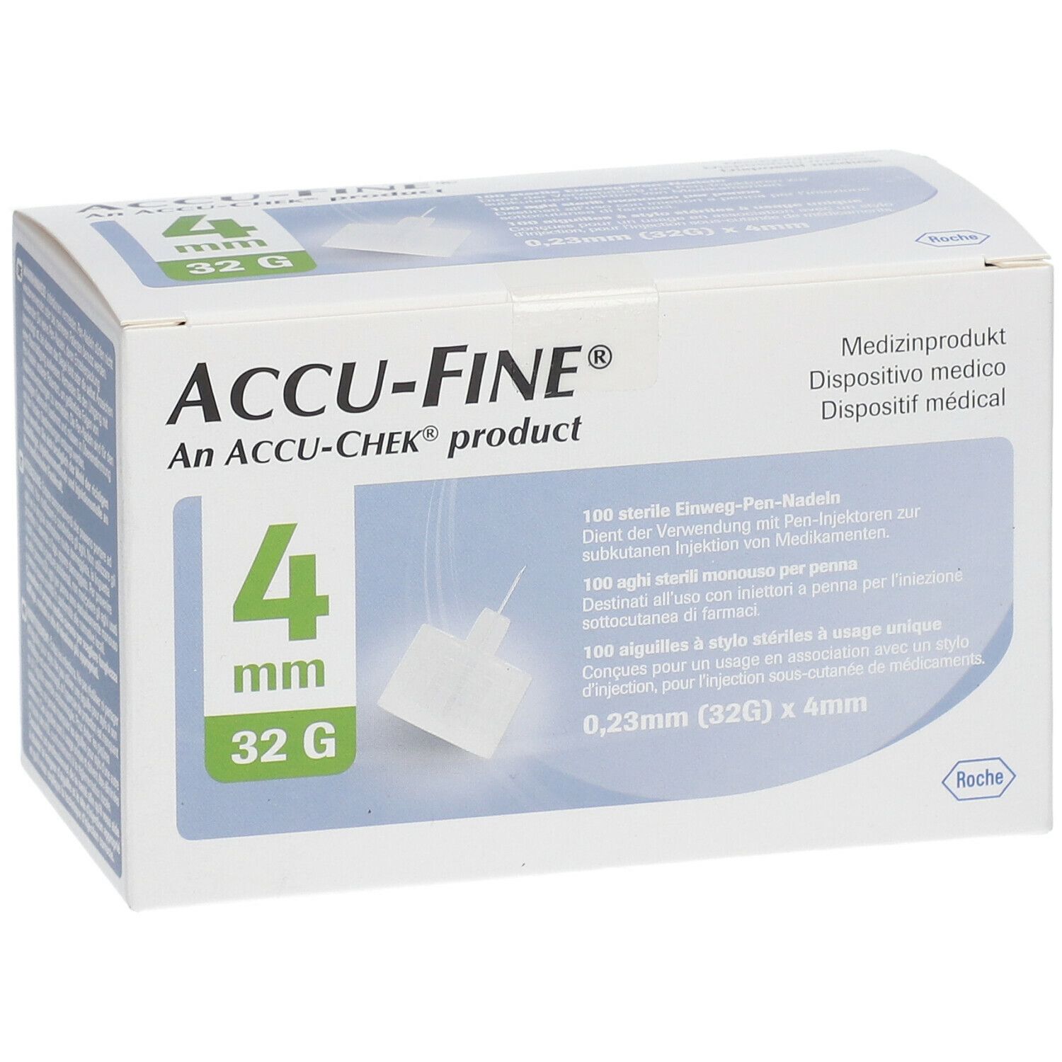 ACCU FINE® sterile Nadeln 4 mm (32G)