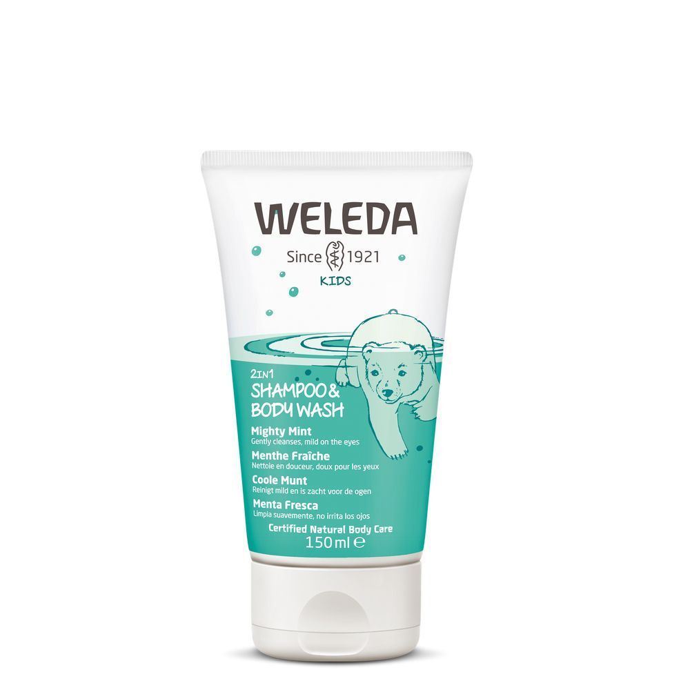 Weleda Kids 2in1 Shampoo & Body Wash Menthe Fraîche