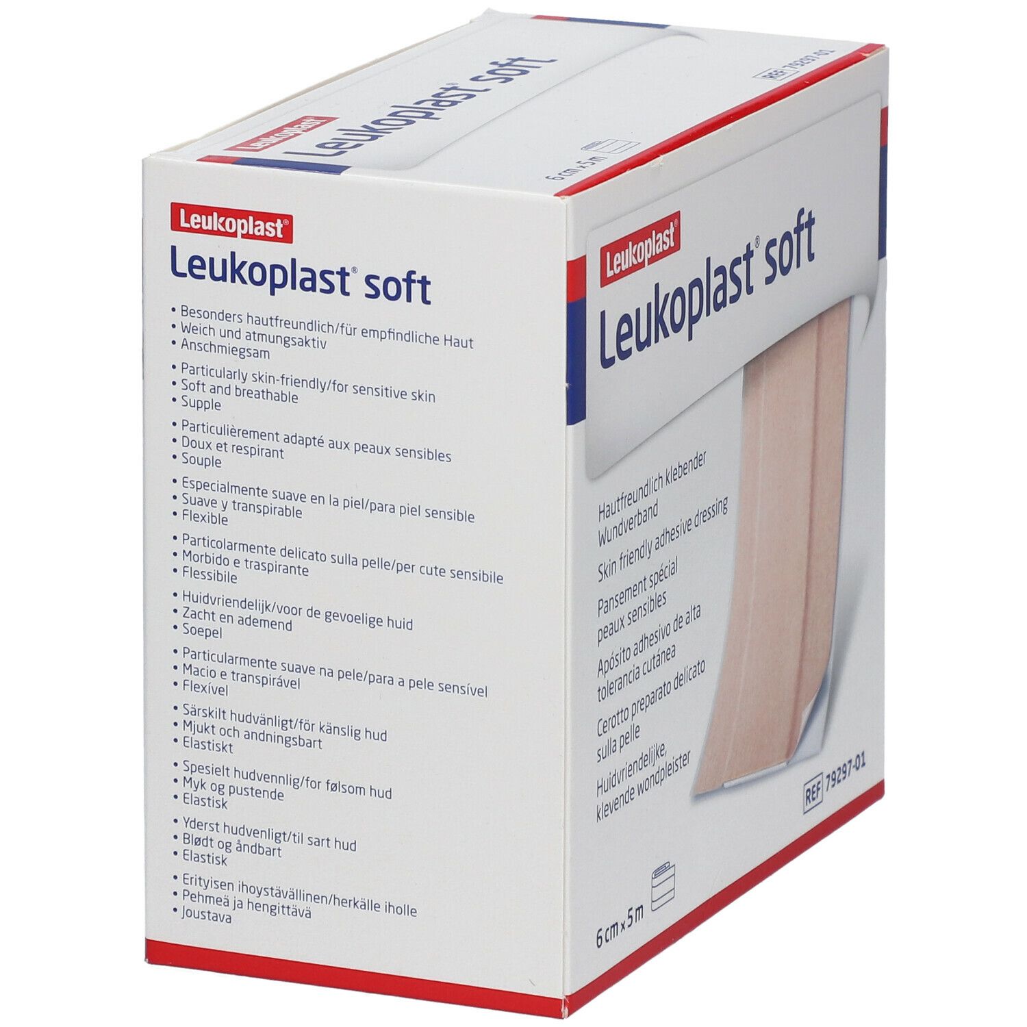 Leukoplast Soft 5 mx 6 cm pro Rolle