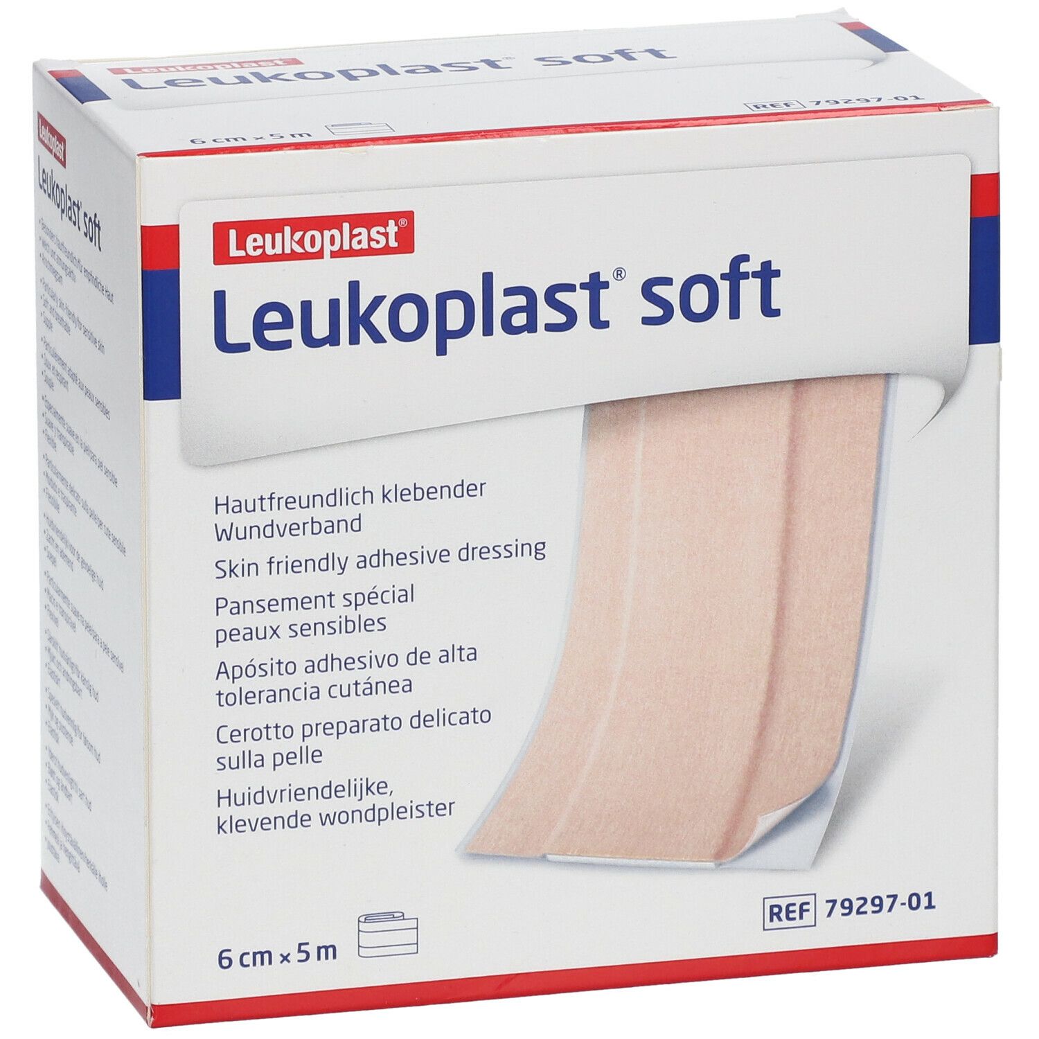 Leukoplast Soft 5 mx 6 cm pro Rolle