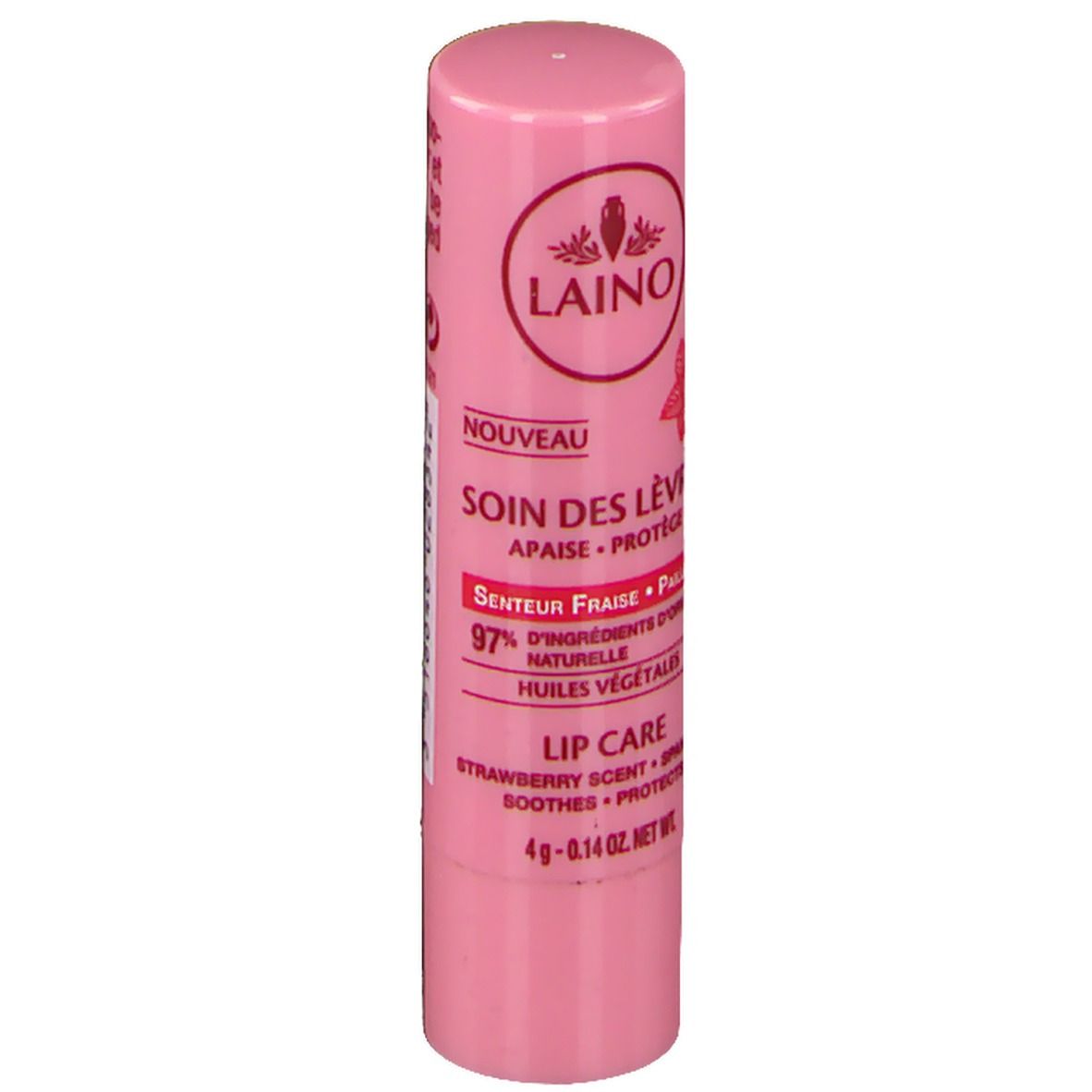 Laino Glitter Lippenpflege - Erdbeer-Duft