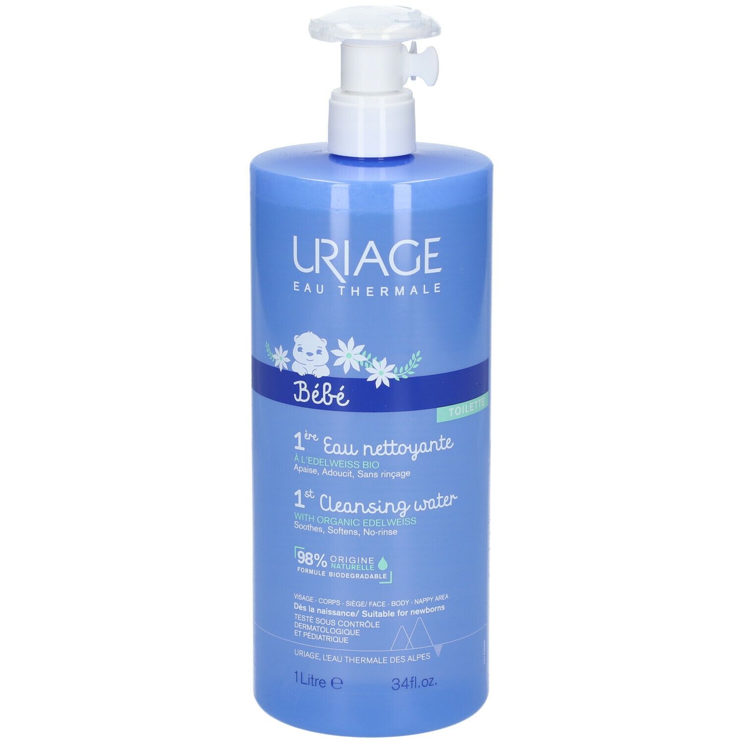 URIAGE Bébé 1ère Eau Nettoyante Edelweiss bio