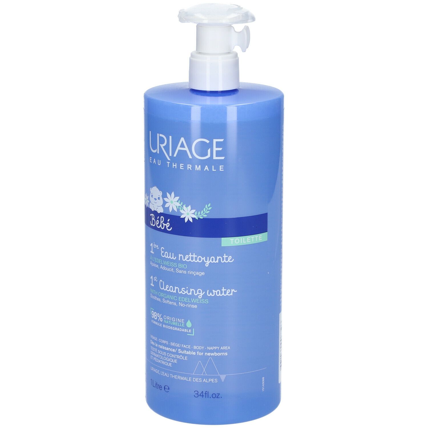 URIAGE Bébé 1ère Eau Nettoyante Edelweiss bio