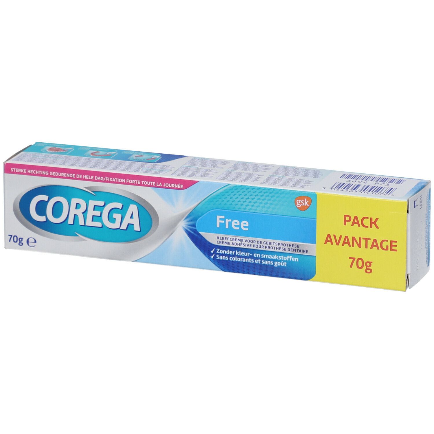 Corega® Free Haftcreme für Zahnprothesen