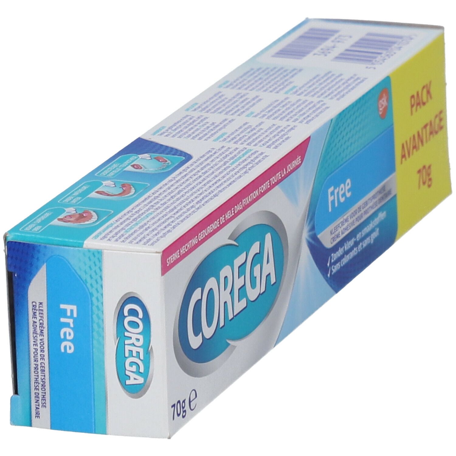 Corega® Free Haftcreme für Zahnprothesen