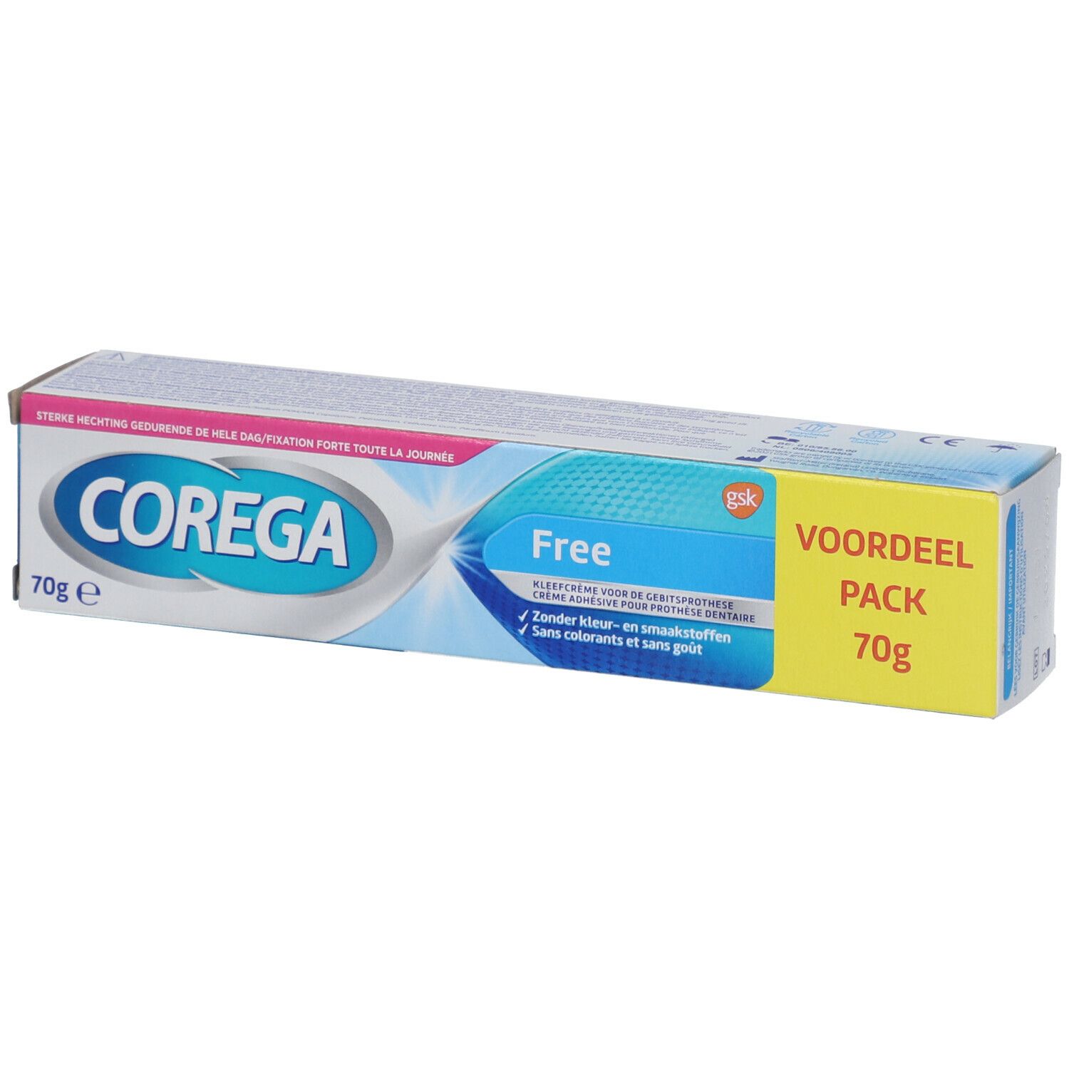Corega® Free Haftcreme für Zahnprothesen
