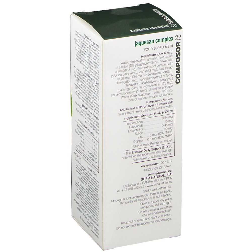 SoriaNatural® Formula XXI Composor 22 Jaquesan Complex