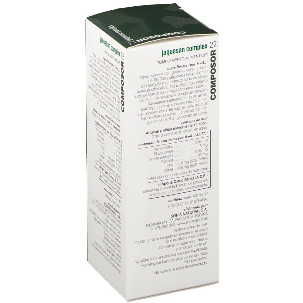 SoriaNatural® Formula XXI Composor 22 Jaquesan Complex