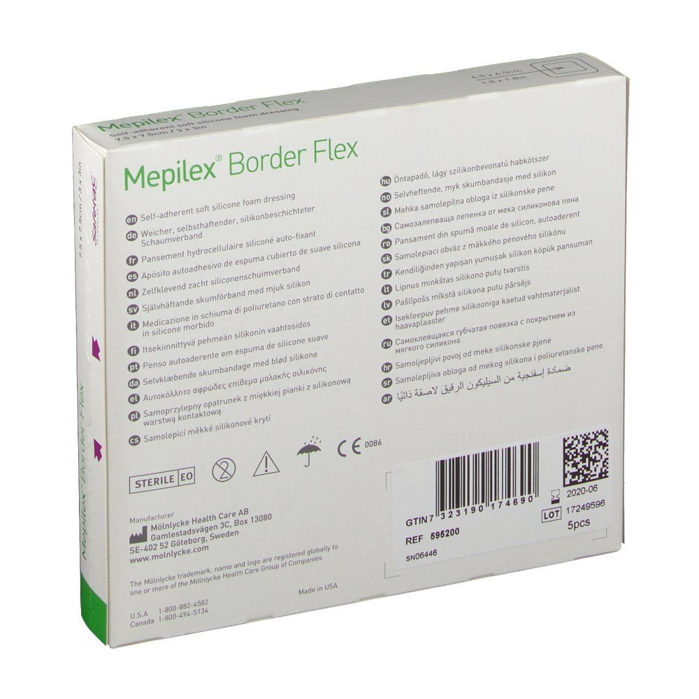 Mepilex Border Flex 7,5 x 7,5 cm