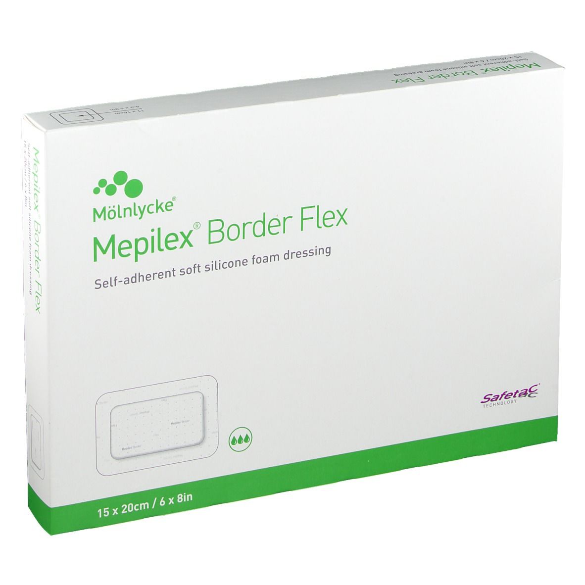 Mepilex® Border Flex 15 x 20 cm