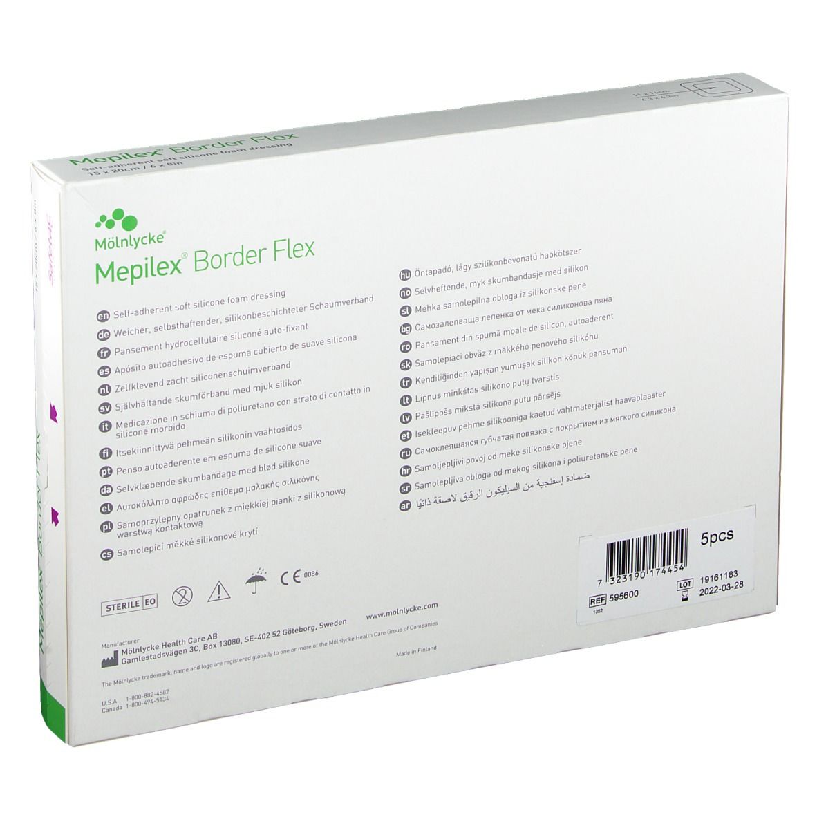 Mepilex® Border Flex 15 x 20 cm