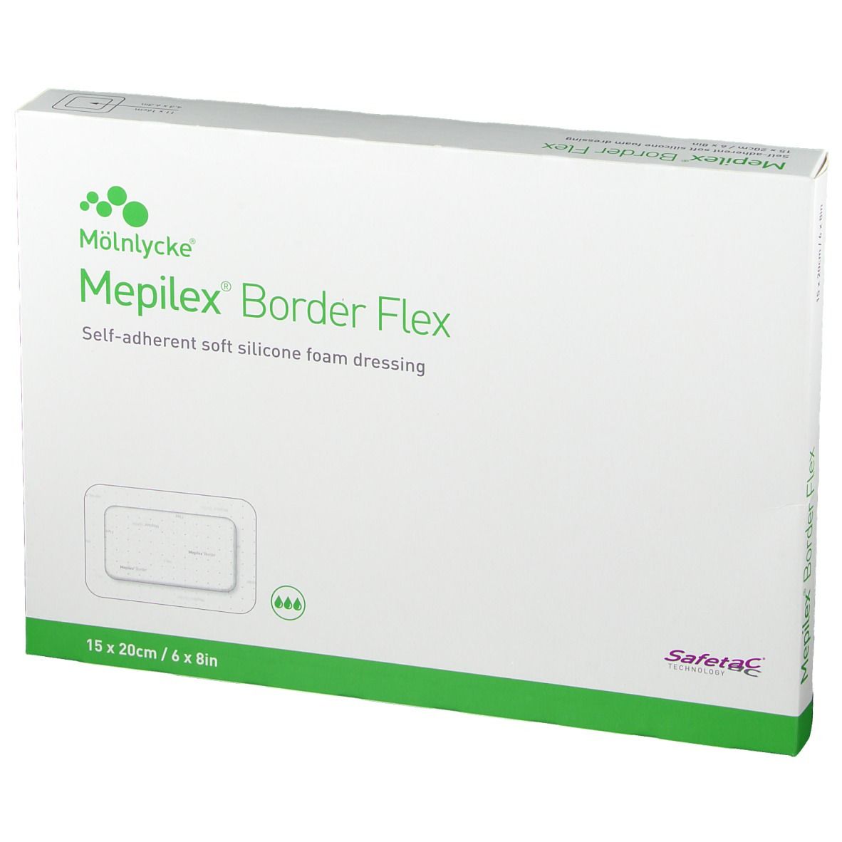 Mepilex® Border Flex 15 x 20 cm