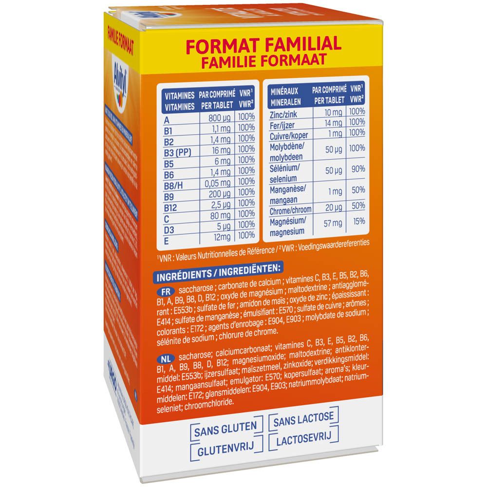 Alvityl Vitalität Packung. Enthält 12 Vitamine und 8 Mineralien. Für Kinder ab 6 Jahren.