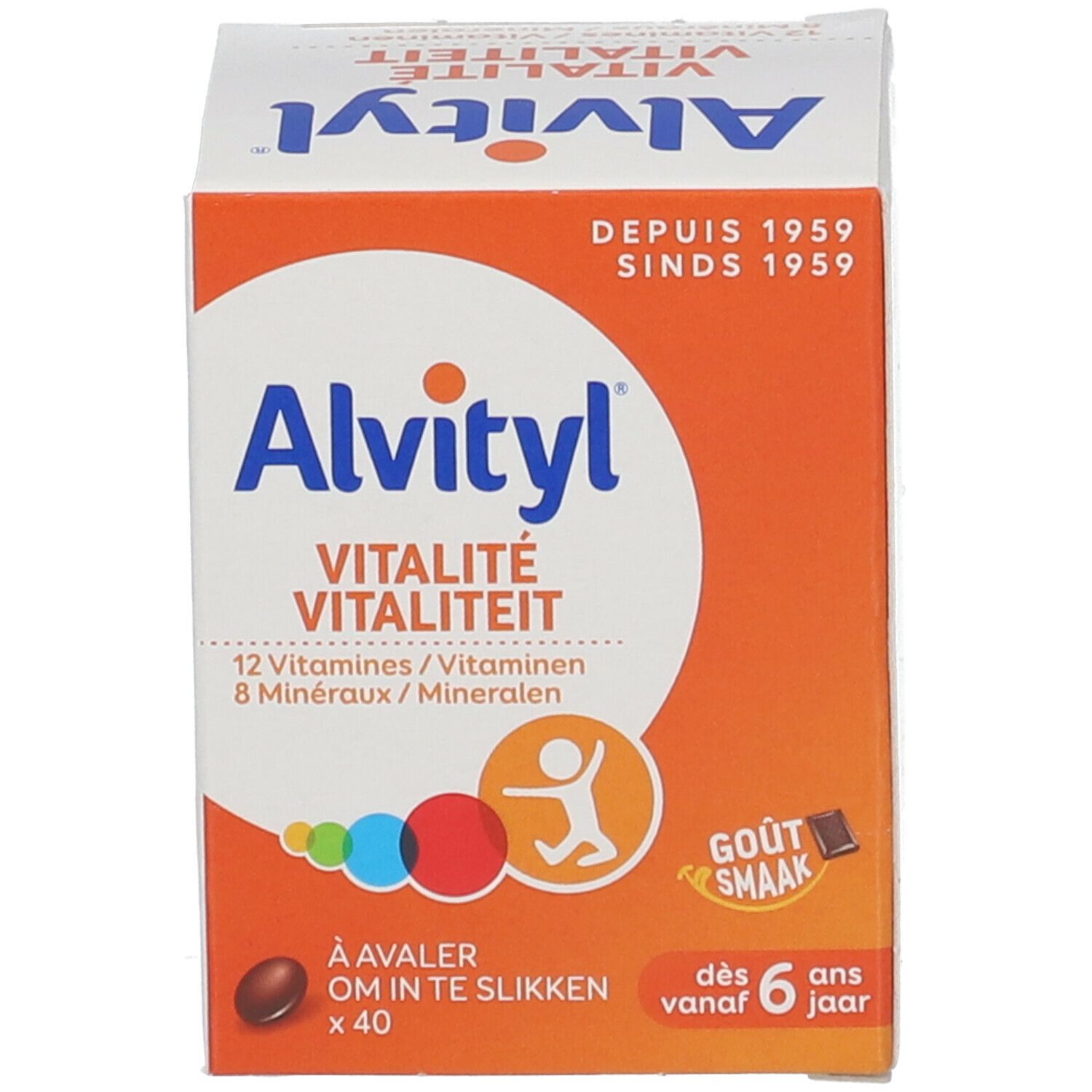 ALVITYL VITALITE 40 GELULES DES 6 ANS GOUT CHOCOLAT