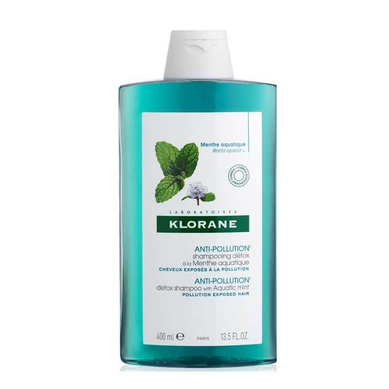 Klorane Anti-Pollution Detox Shampoo Aquatic Mint 400ml