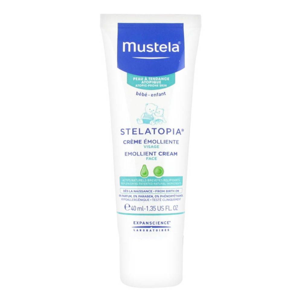 mustela® Bébé STELATOPIA® Crème Émolliente Visage Peau Atopique