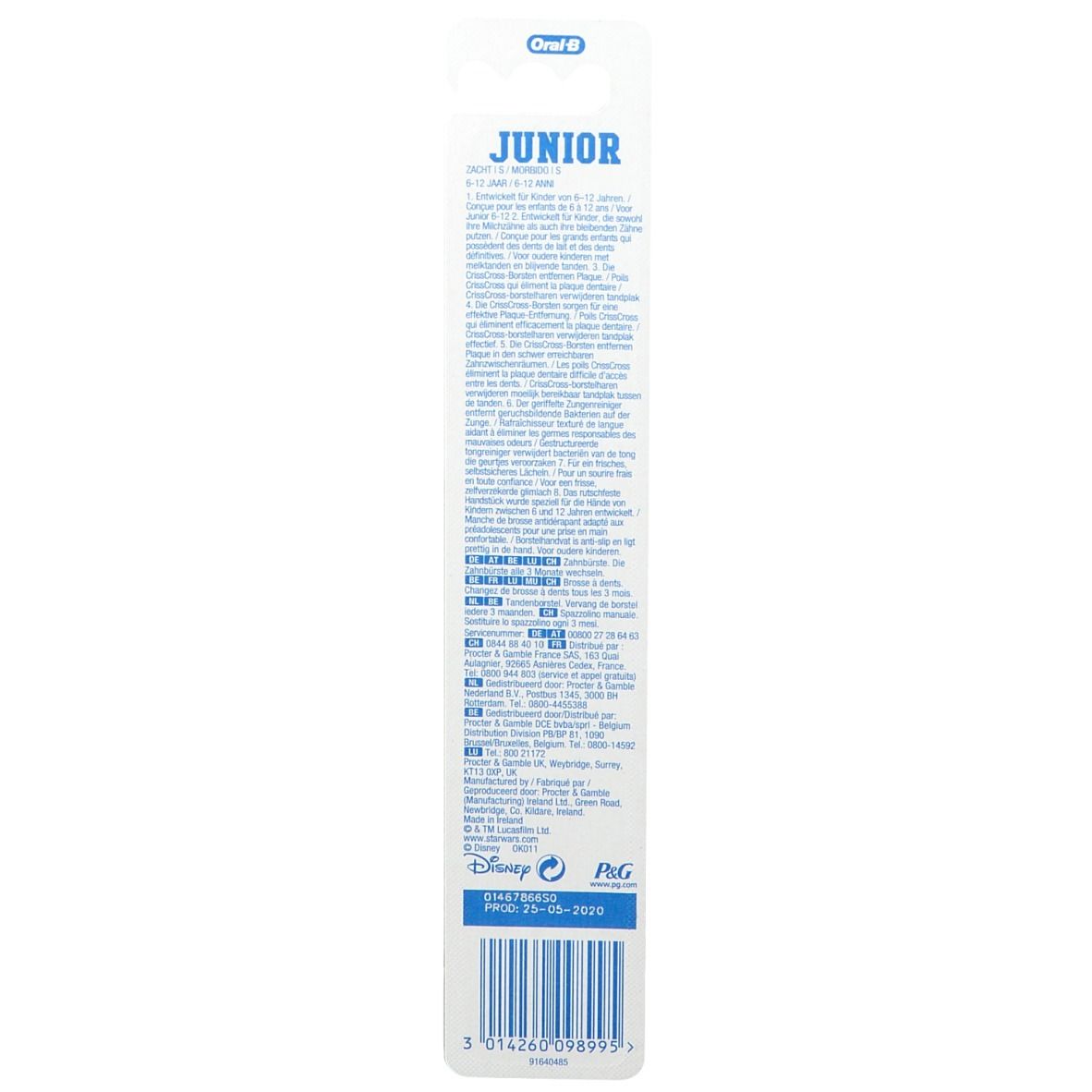 Oral-B Junior PRO-EXPERT CrossAction 6-12 Jahre Star Wars