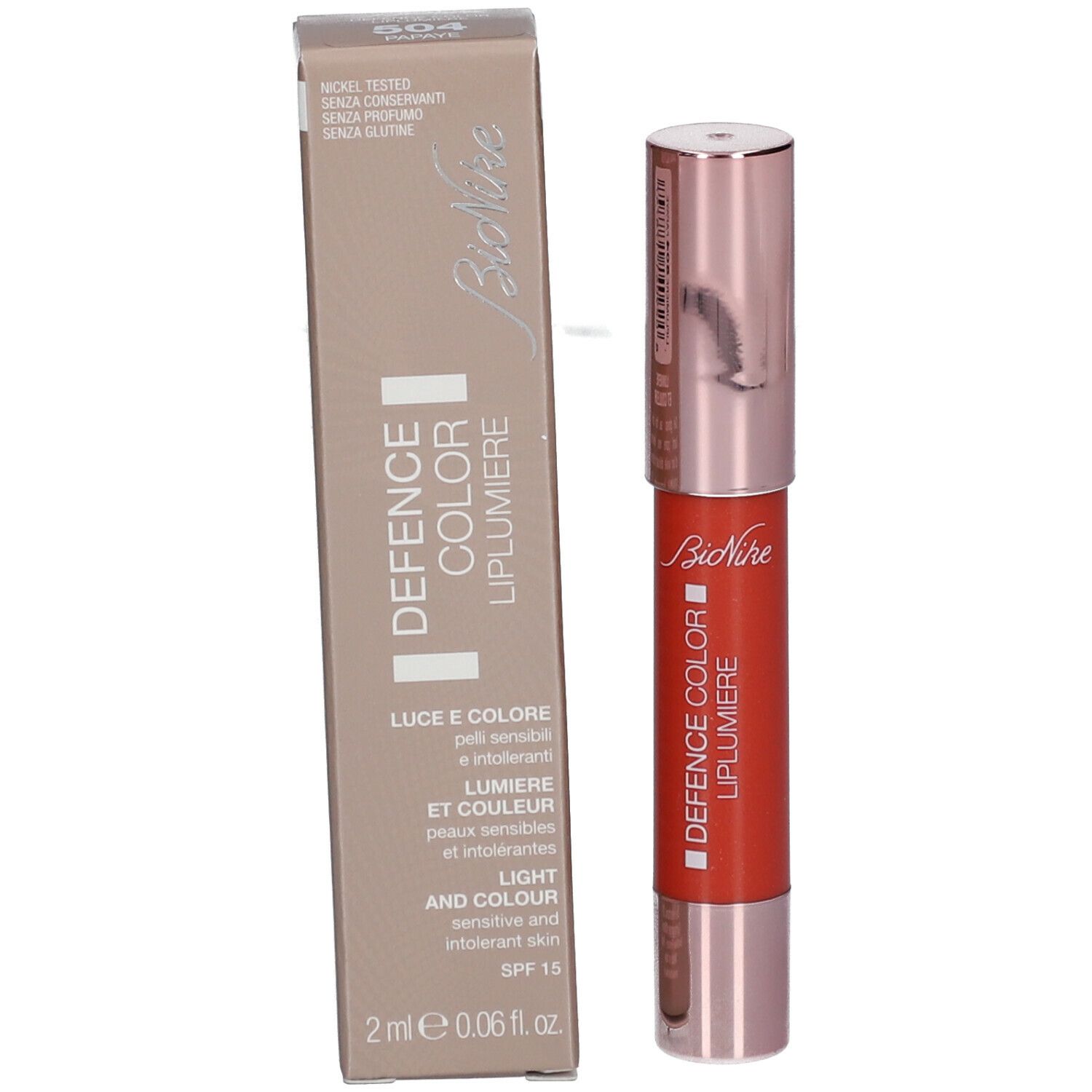 BioNike DEFENCE COLOR LIPLUMIERE LICHT UND FARBE 504 PAPAYE