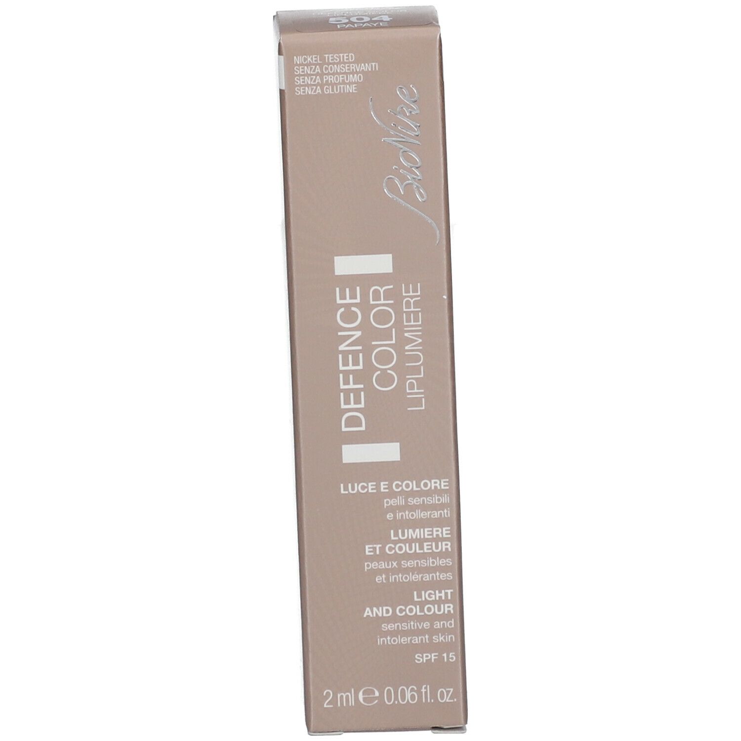 BioNike DEFENCE COLOR LIPLUMIERE LICHT UND FARBE 504 PAPAYE