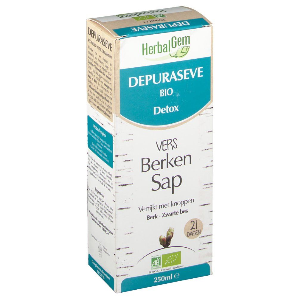 Depuraseve Sève de Bouleau Fraiche Bio Detox 21 Tage Frische Birkensaft Kur