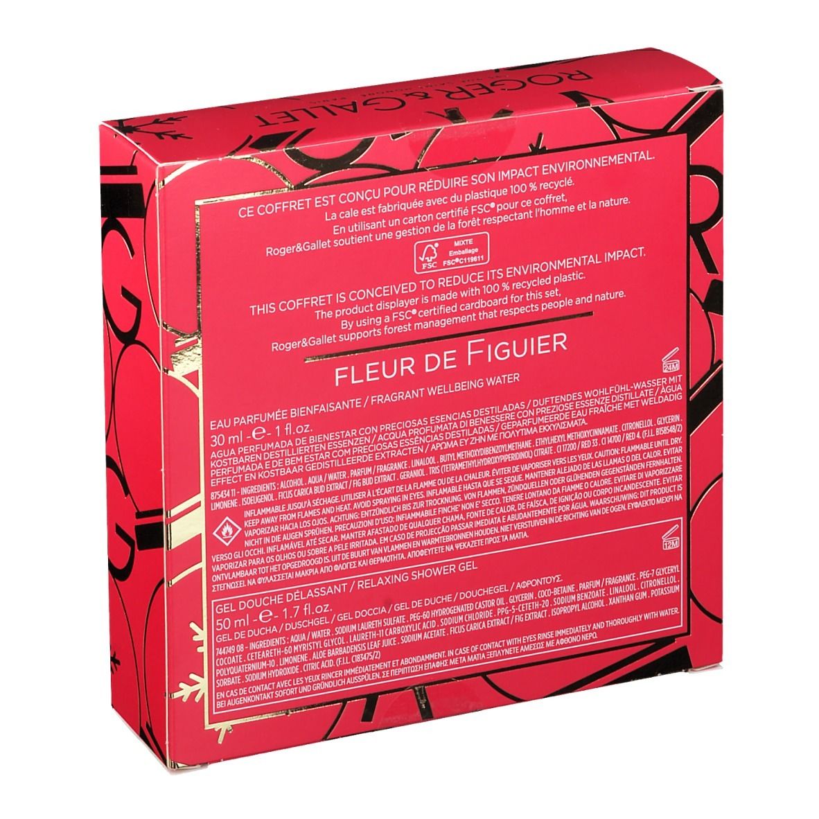 Roger & Gallet Feigenbaum-Blüten-Geschenkset Wohltuendes Duftwasser + Entspannendes Duschgel