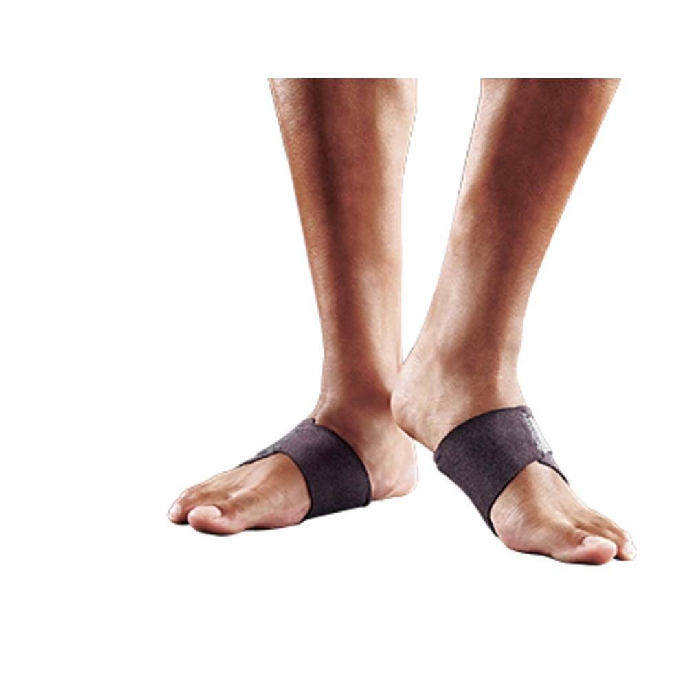 FUTURO™ Fußgewölbe-Unterstützung. Schwarze Bandagen, verpackt in einer Schachtel. 2 Stück.