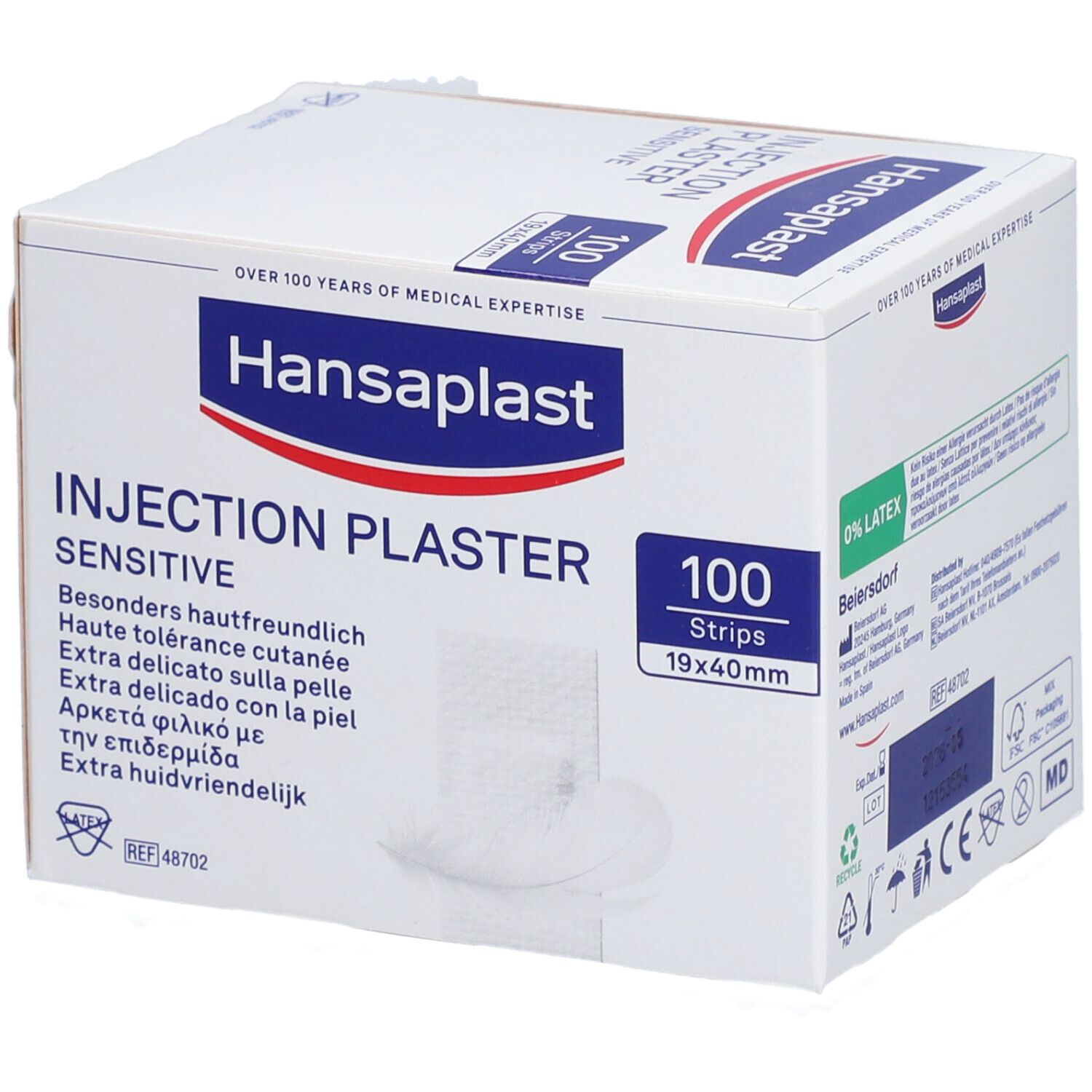 Hansaplast Injektionspflaster Sensitive 19 x 40 mm