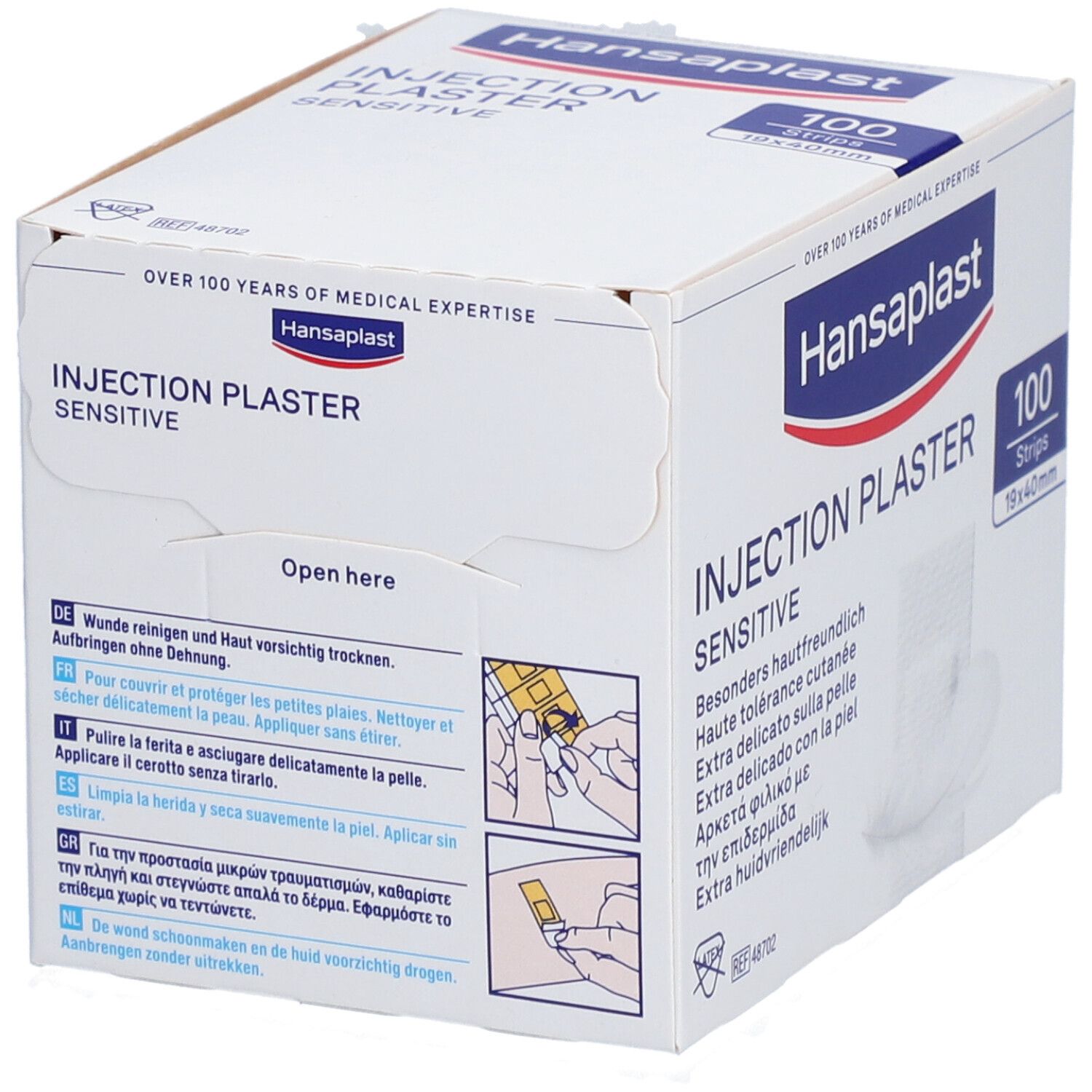 Hansaplast Injektionspflaster Sensitive 19 x 40 mm