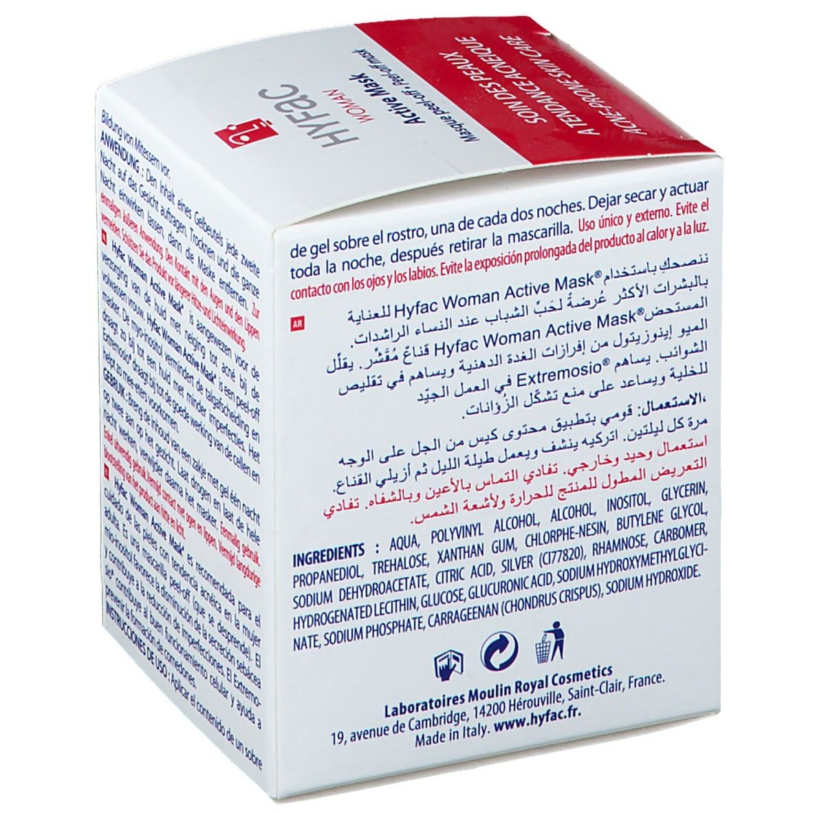 HYFAC Masque Masque Femme Active Masque HYFAC Peel Off