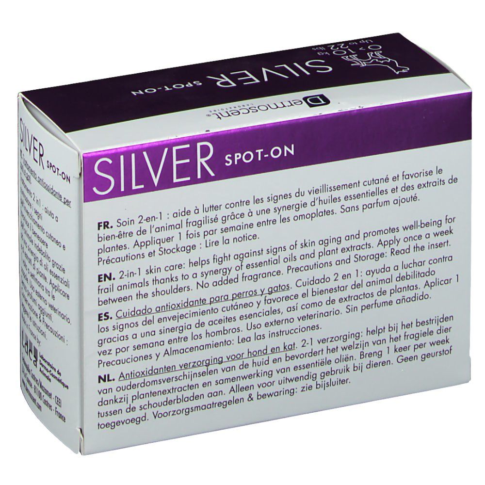 Dermoscent® Silver Spot-On für Hunde & Katzen 0-10 kg