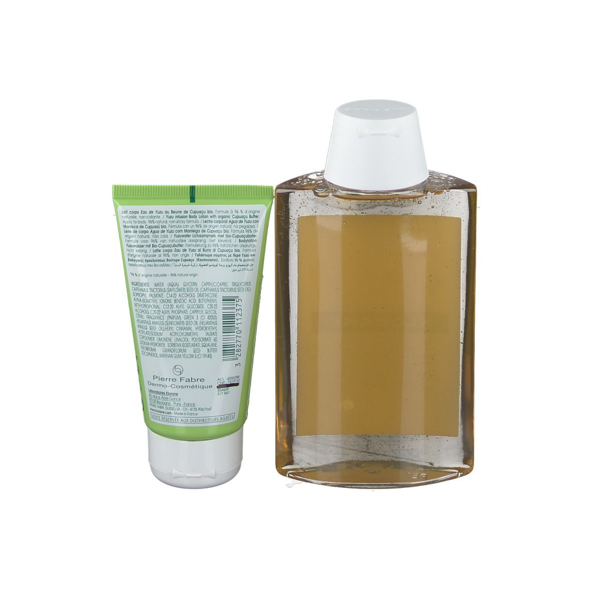 KLORANE Shampoo mit Kamillenextrakt + KLORANE nährende Körperlotion Yuzuwasser