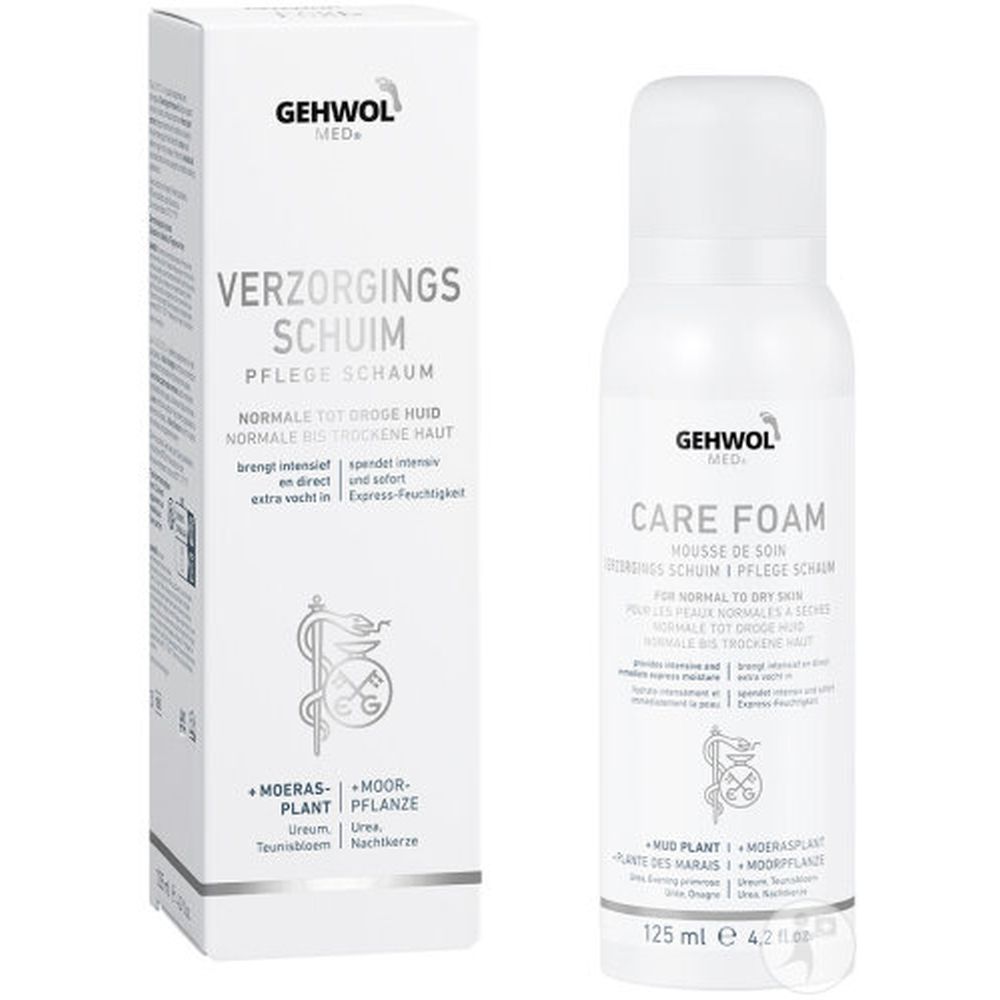 GEHWOL MED. Pflege Schaum für normale bis trockene Haut, 125 ml.