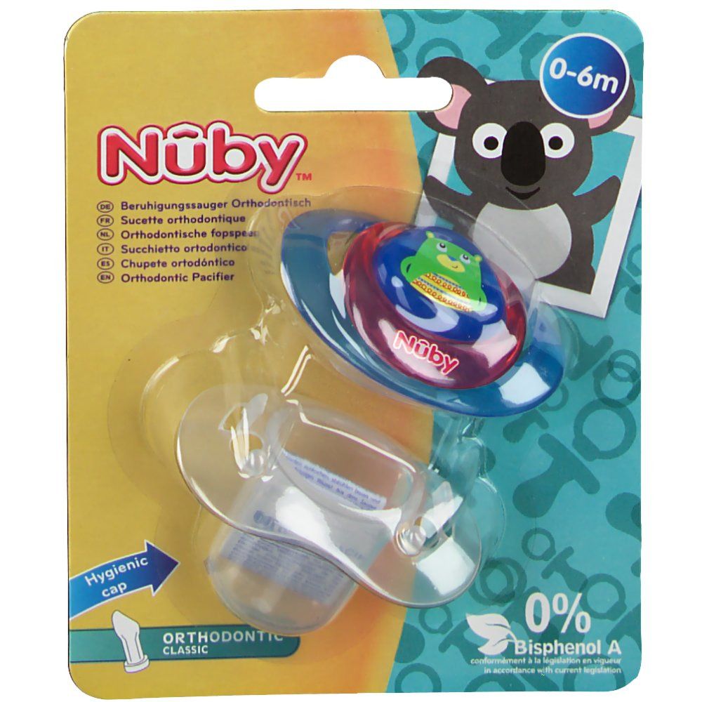Nuby™ Sucette orthodontique 0-6 mois