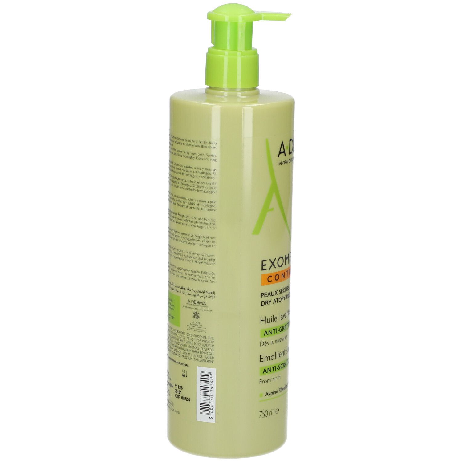 A-DERMA EXOMEGA CONTROL Geschmeidigmachendes Duschöl