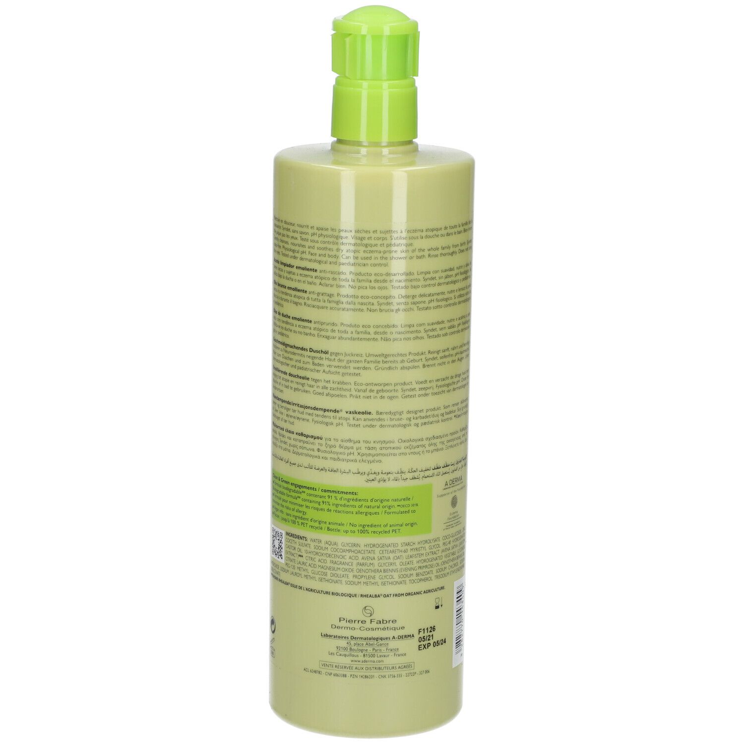 A-DERMA EXOMEGA CONTROL Geschmeidigmachendes Duschöl