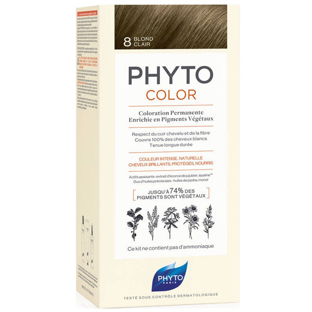 PHYTO PHYTOCOLOR Coloration permanente 8 Blond clair