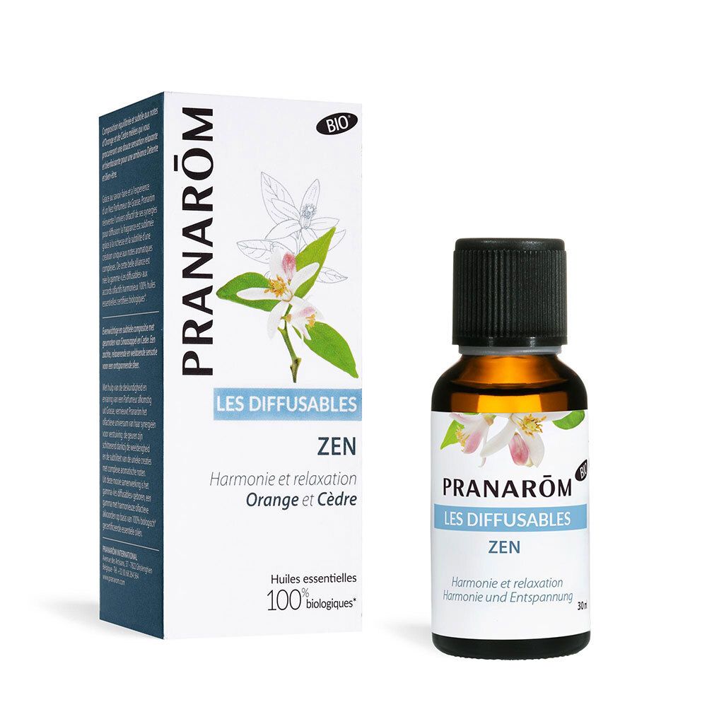 Pranarôm Les diffusables Zen Orange et Cèdre - Harmonie et relaxation Bio