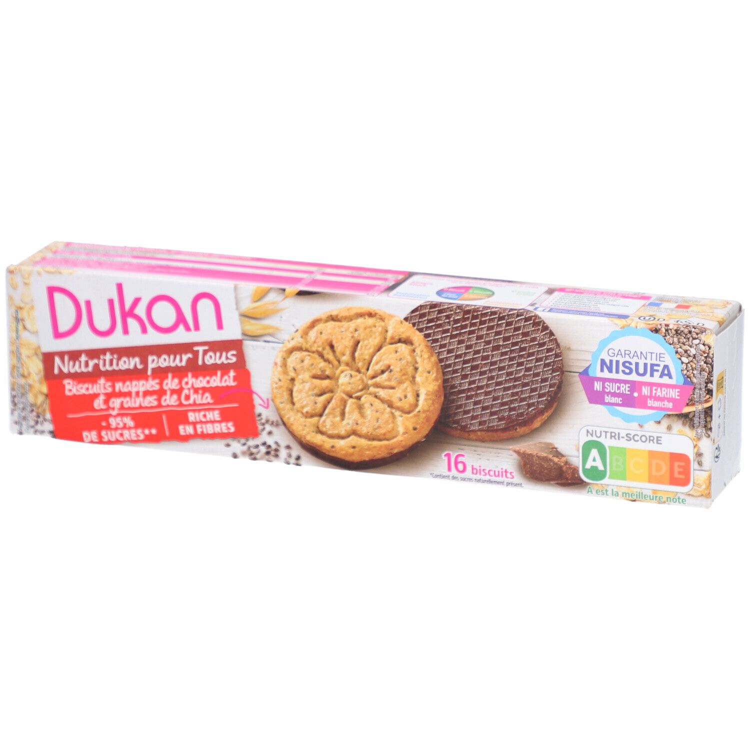 Dukan® Chiasamenkekse mit Schokoladenglasur