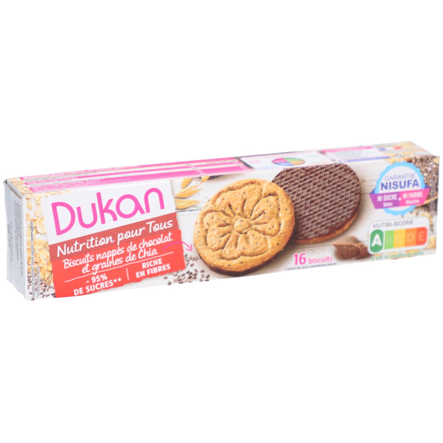 Dukan® Chiasamenkekse mit Schokoladenglasur