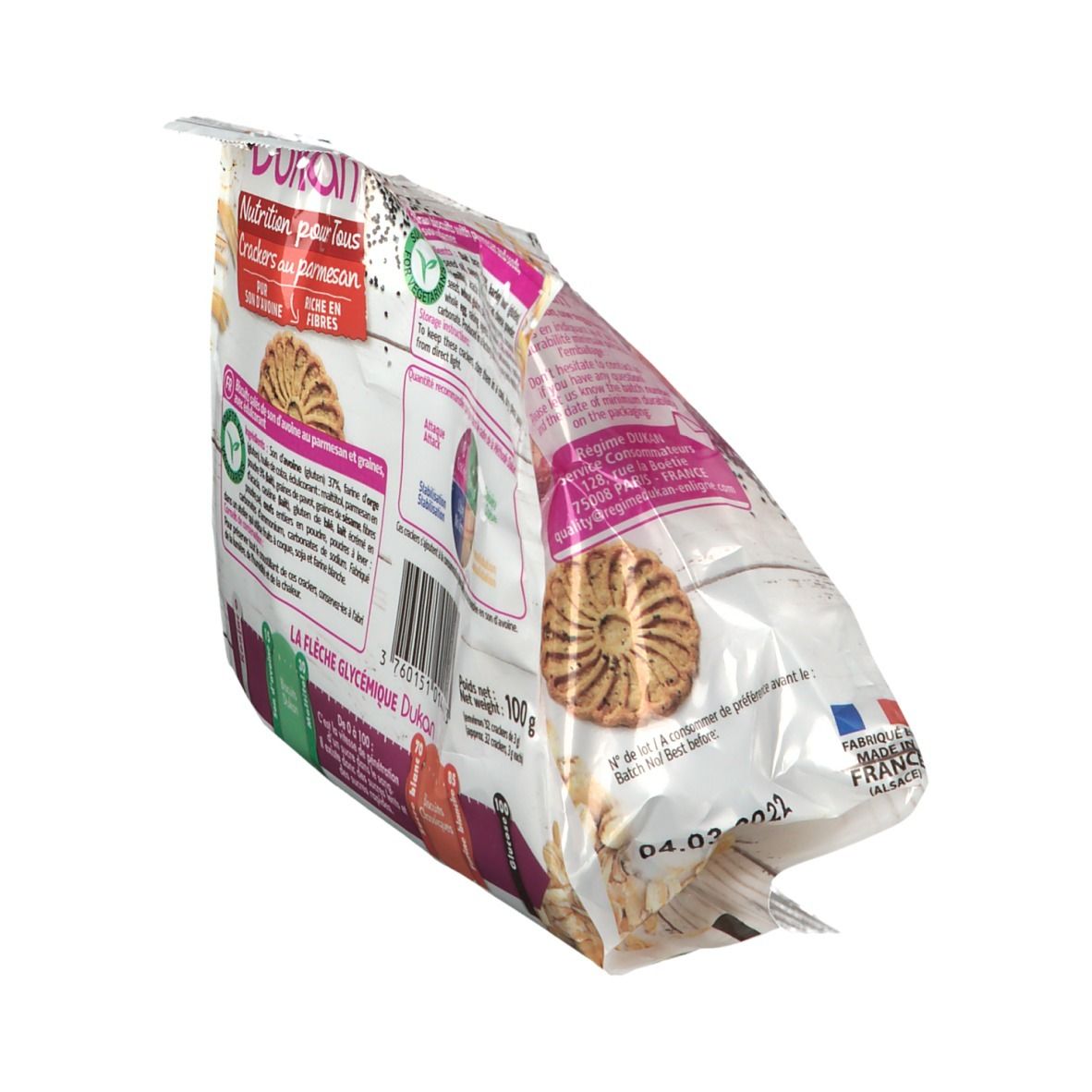 Dukan® Parmesan und Getreide Kekse