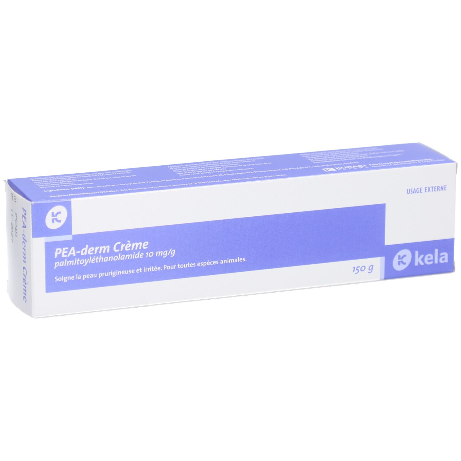 Kasten mit PEA-derm Creme, 150g. Für äußerlichen Gebrauch.
