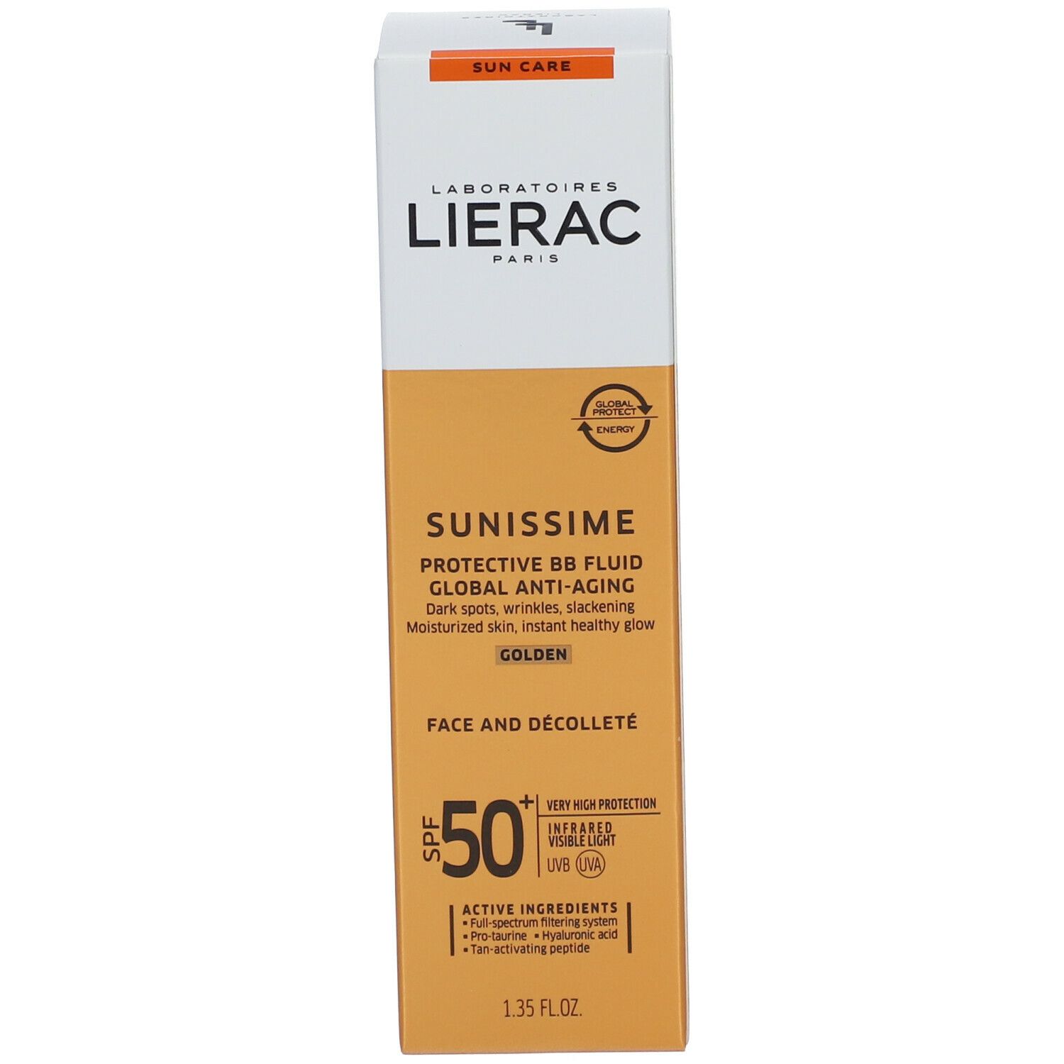 LIERAC SUNISSIME BB Fluide protecteur anti-âge global SPF50+ Doré