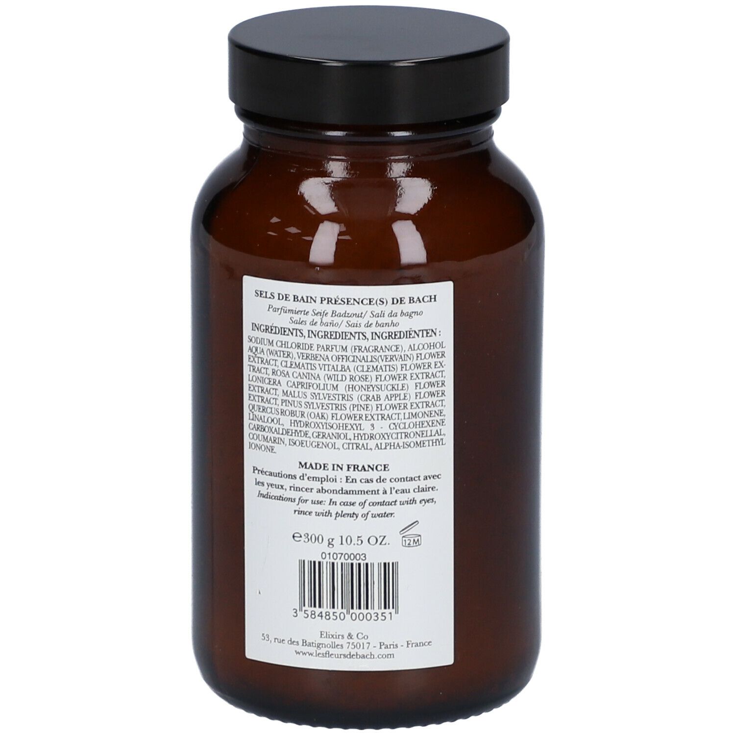 Elixirs & Co Les Fleurs de Bach Présence(s) de Bach - Sels de Bain