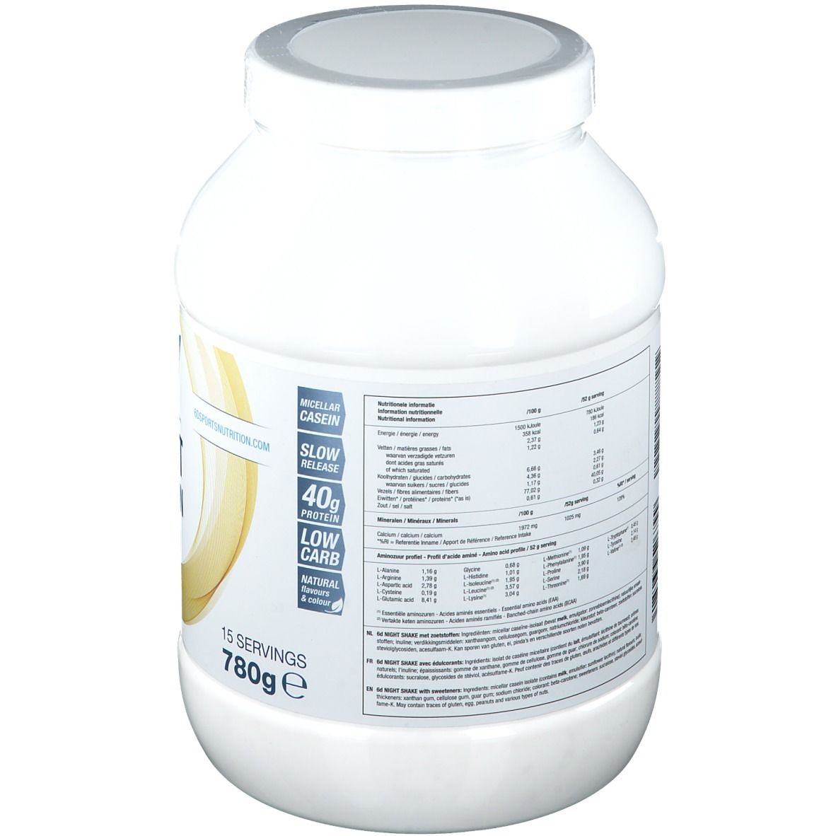 6D Sports Nutrition Night Protein Vanille