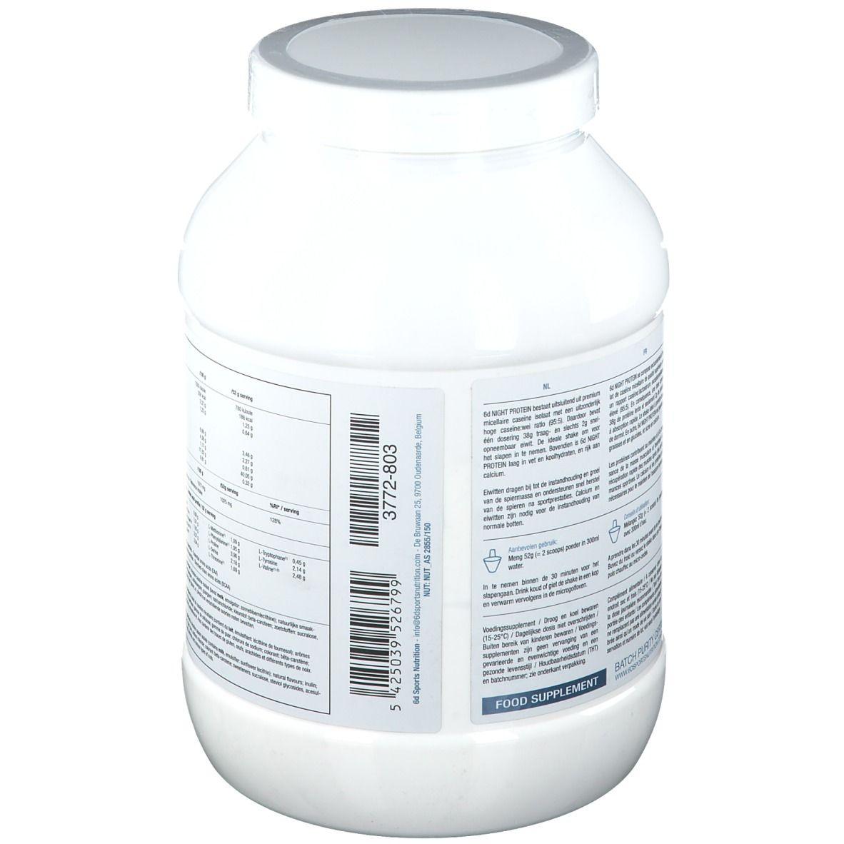 6D Sports Nutrition Night Protein Vanille