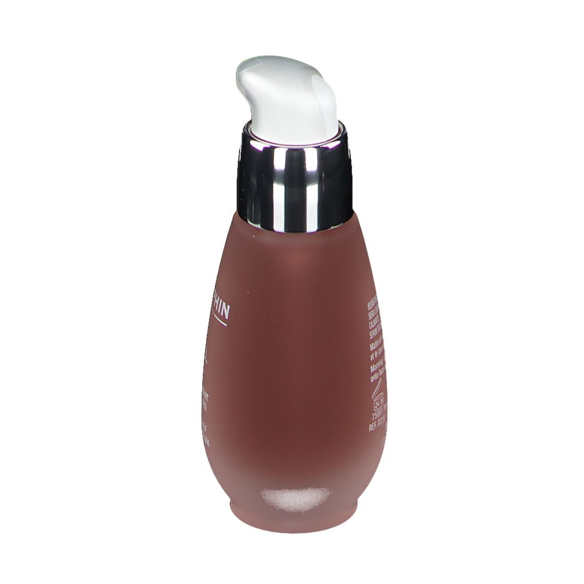 Rötungsreduzierendes Serum. Flasche mit Pumpe. Marke DARPHIN, Produktname INTRAL. Text: Sérum apaisant anti-rougeurs, Redness Relief Soothing Serum.