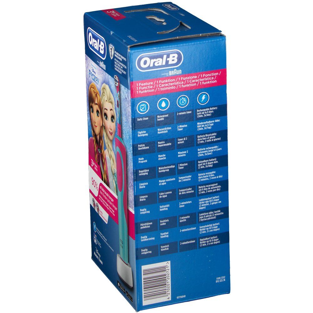 Oral-B Diseny Frozen Elektrische Zahnbürste Türkis/Pink